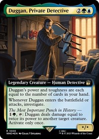 Duggan, Private Detective (Extended Art) (Surge Foil), Universes Beyond: Doctor Who
