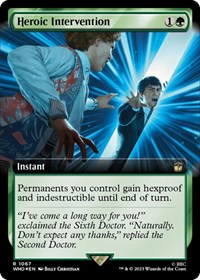 Heroic Intervention (Extended Art) (Surge Foil), Universes Beyond: Doctor Who