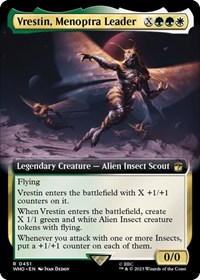 Vrestin, Menoptra Leader (Extended Art), Universes Beyond: Doctor Who