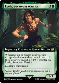 Leela, Sevateem Warrior (Extended Art) (Surge Foil), Universes Beyond: Doctor Who