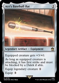 Ace's Baseball Bat (Surge Foil), Universes Beyond: Doctor Who