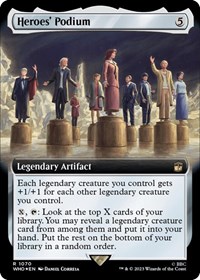 Heroes' Podium (Extended Art) (Surge Foil), Universes Beyond: Doctor Who
