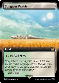 Sungrass Prairie (Extended Art) (Surge Foil), Universes Beyond: Doctor Who