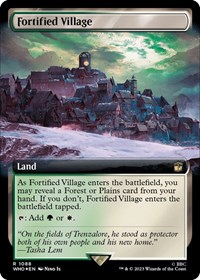 Fortified Village (Extended Art) (Surge Foil), Universes Beyond: Doctor Who