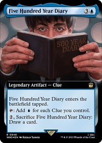 Five Hundred Year Diary (Extended Art) (Surge Foil), Universes Beyond: Doctor Who