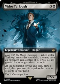 Vislor Turlough (Extended Art) (Surge Foil), Universes Beyond: Doctor Who