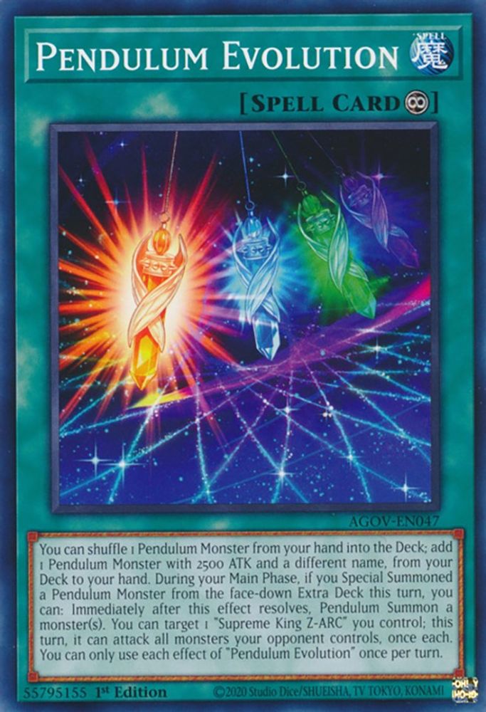 Pendulum Evolution, 1st-edition, front