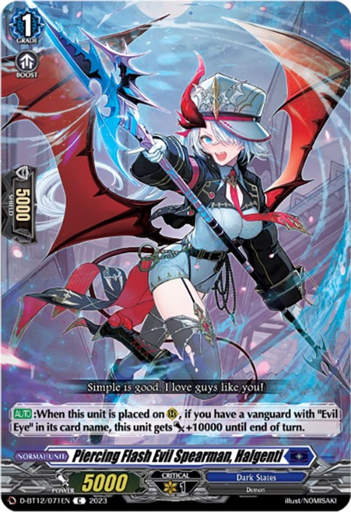 Piercing Flash Evil Spearman, Halgenti, Standard, front