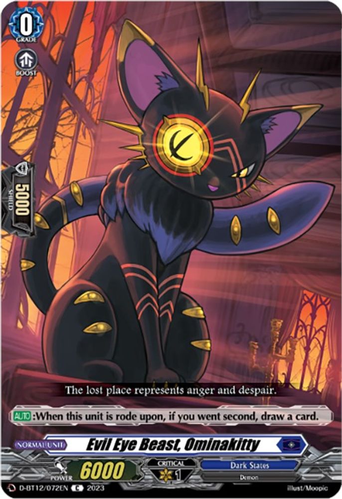 Evil Eye Beast, Ominakitty, Standard, front