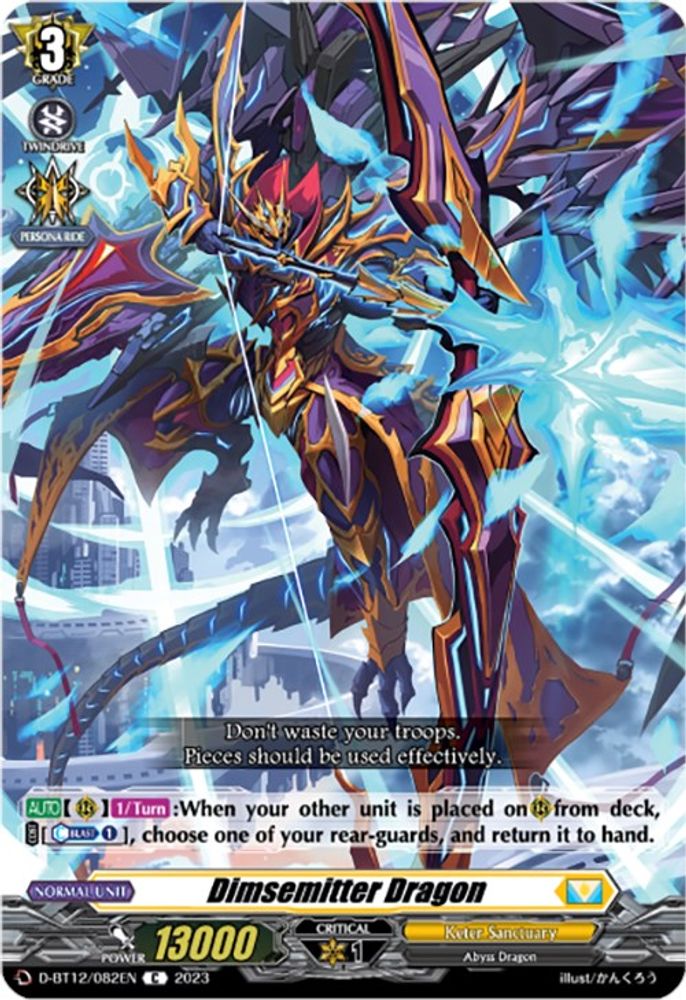 Dimsemitter Dragon, Standard, front