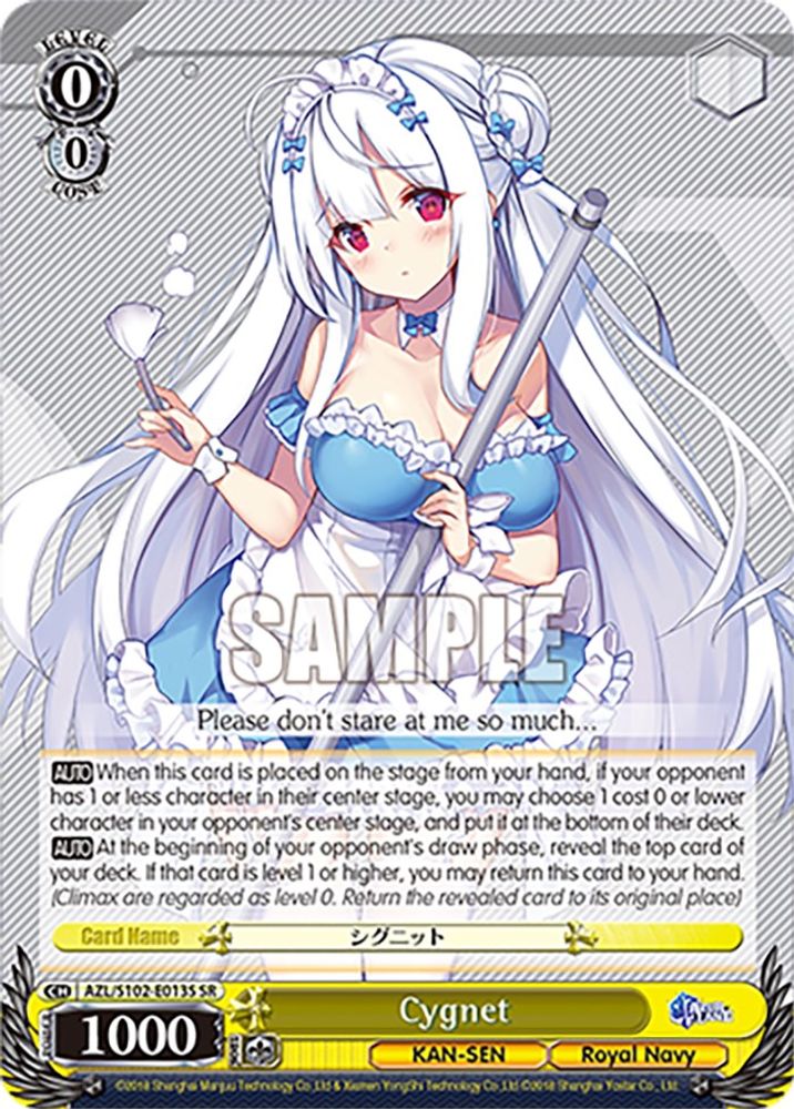 Cygnet (SR), Standard, front