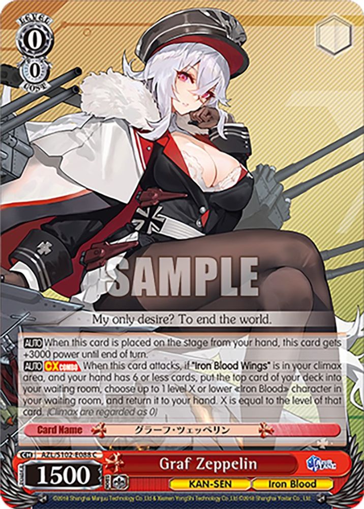Graf Zeppelin, Standard, front
