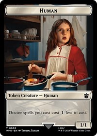 Human (0005) // Food (0026) Double-Sided Token, Universes Beyond: Doctor Who
