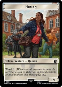 Human (0006) // Cyberman Double-Sided Token, Universes Beyond: Doctor Who