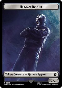 Human Rogue // Clue (0022) Double-Sided Token, Universes Beyond: Doctor Who