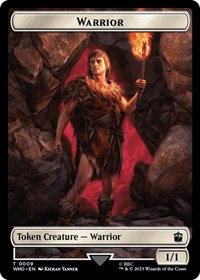 Warrior // Dinosaur Double-Sided Token, Universes Beyond: Doctor Who