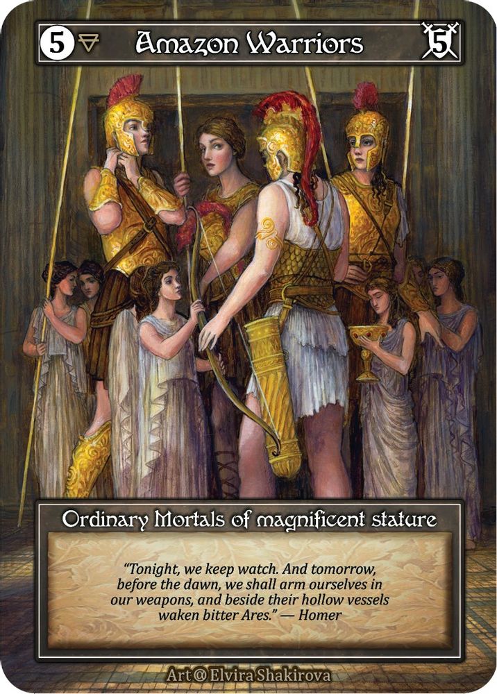 Amazon Warriors (Foil), Foil, front
