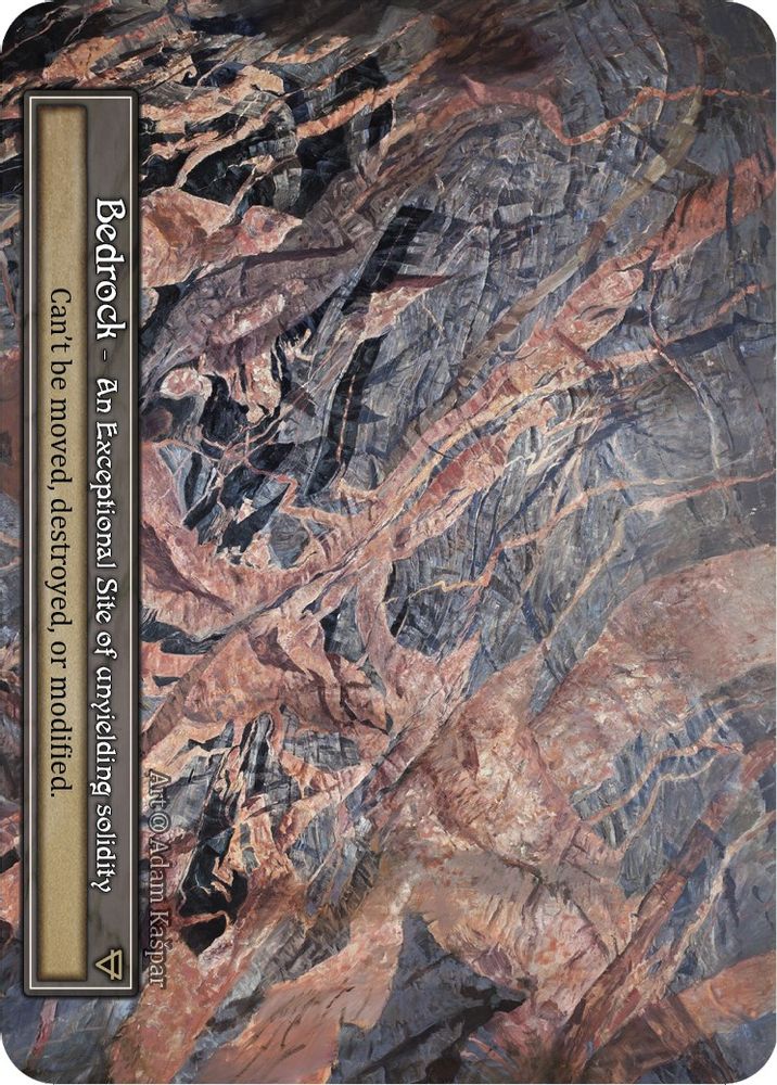 Bedrock (Foil), Foil, front