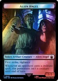 Alien Angel // Mutant Double-Sided Token (Surge Foil), Universes Beyond: Doctor Who