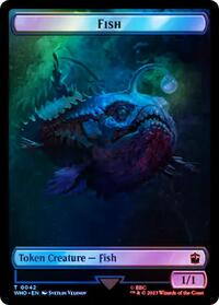 Fish // Mark of the Rani Double-Sided Token (Surge Foil), Universes Beyond: Doctor Who
