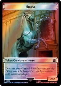 Horse // Alien Salamander Double-Sided Token (Surge Foil), Universes Beyond: Doctor Who