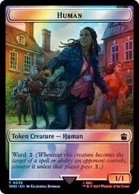 Human (0038) // Mutant Double-Sided Token (Surge Foil)