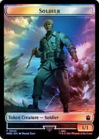 Soldier // Treasure (0060) Double-Sided Token (Surge Foil), Universes Beyond: Doctor Who
