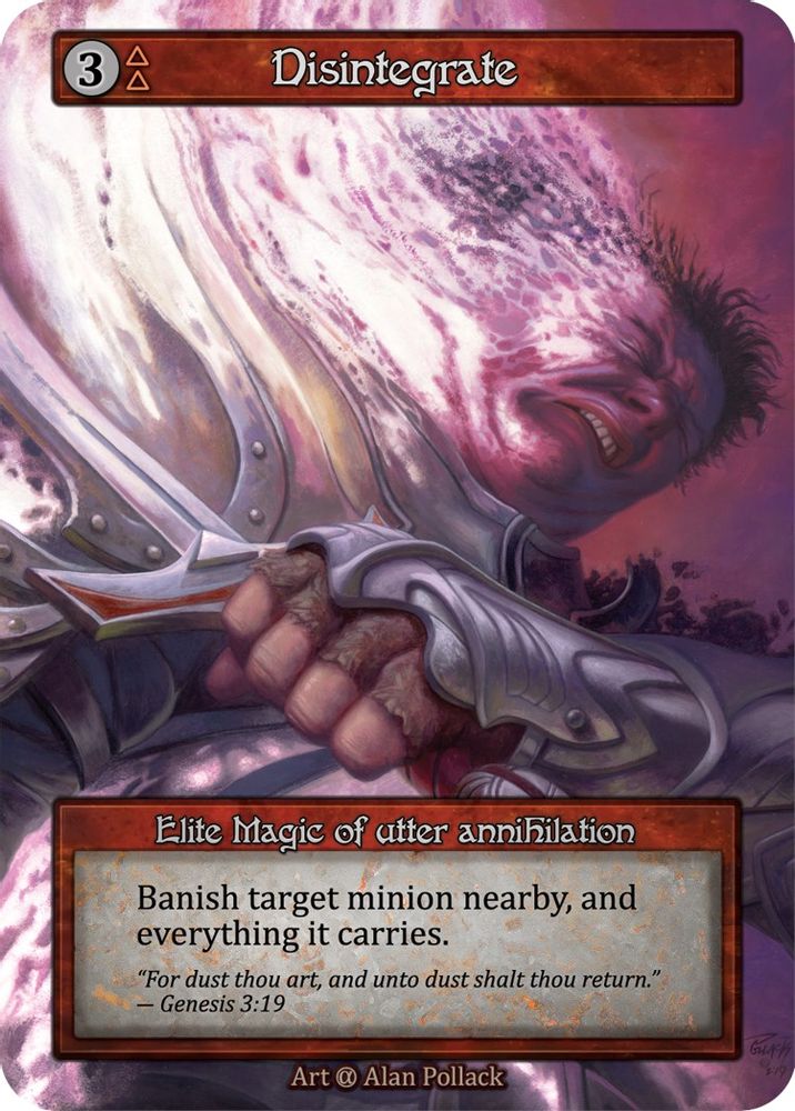 Disintegrate, Standard, front