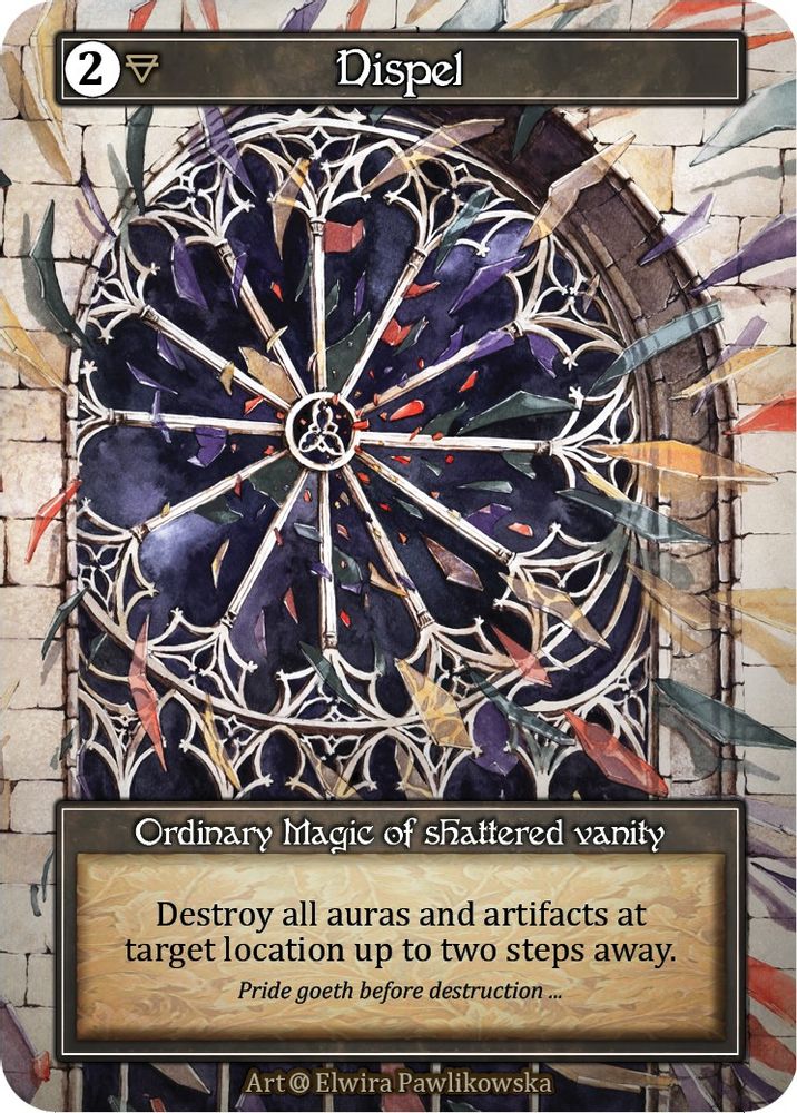 Dispel (Foil), Foil, front