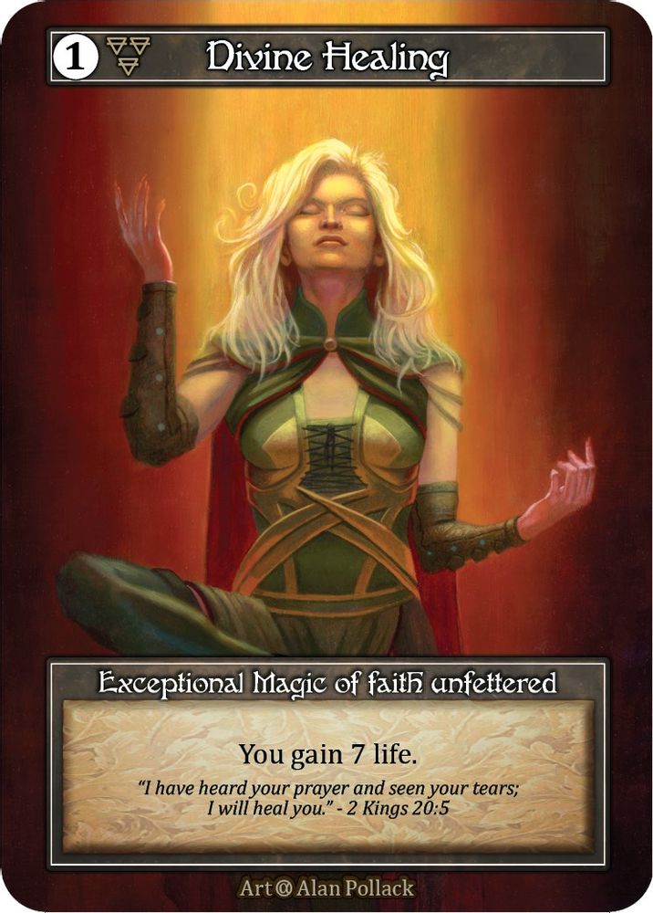 Divine Healing (Foil), Foil, front