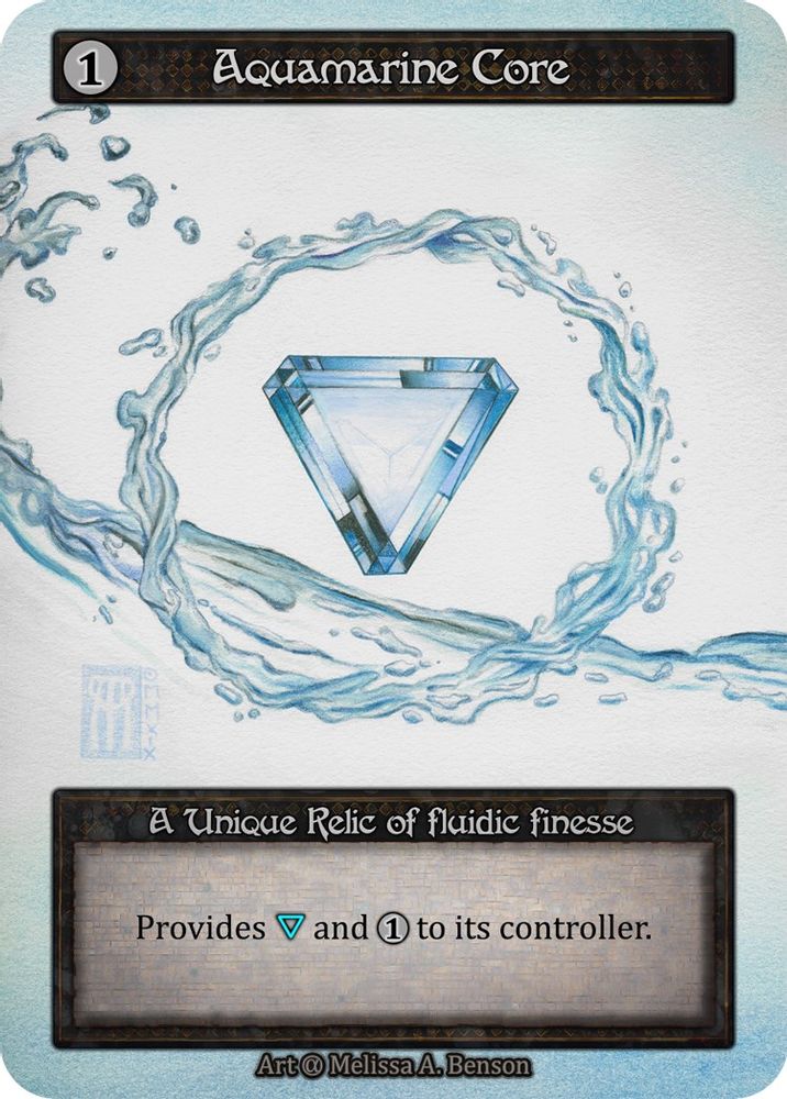 Aquamarine Core, Standard, front