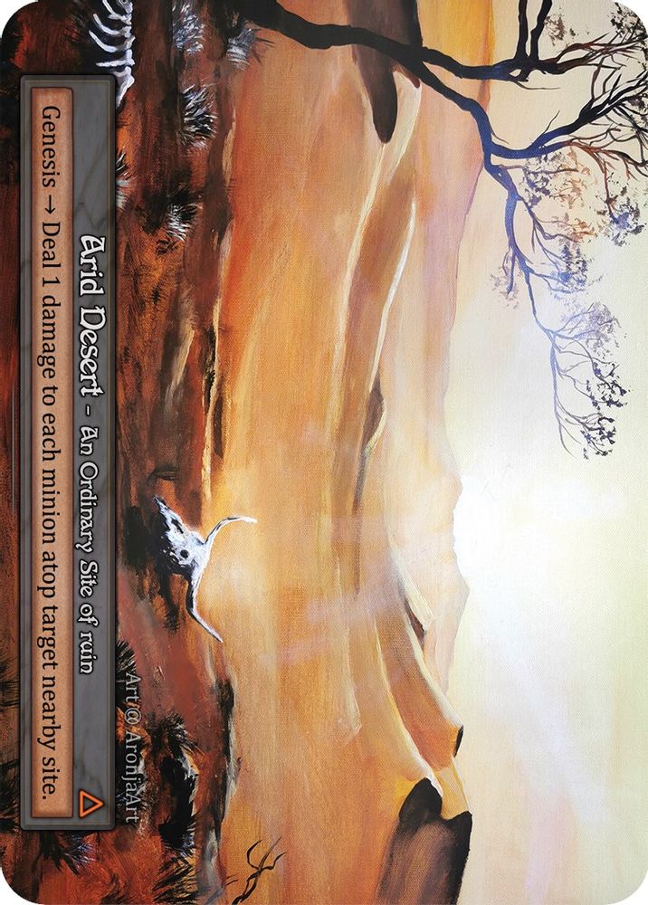 Arid Desert (Preconstructed Deck), Standard, front