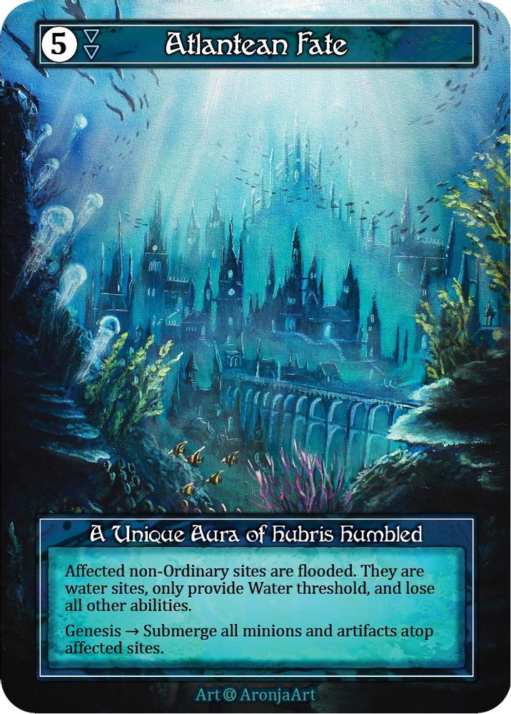 Atlantean Fate (Foil), Foil, front