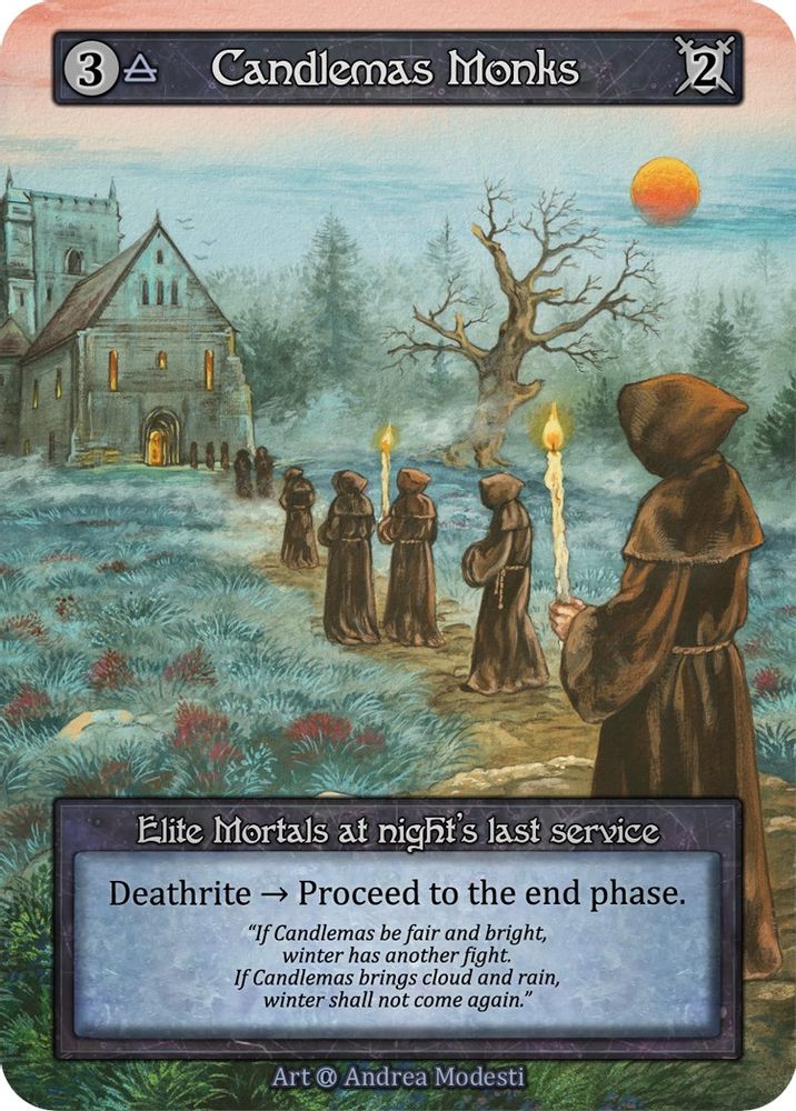 Candlemas Monks, Standard, front