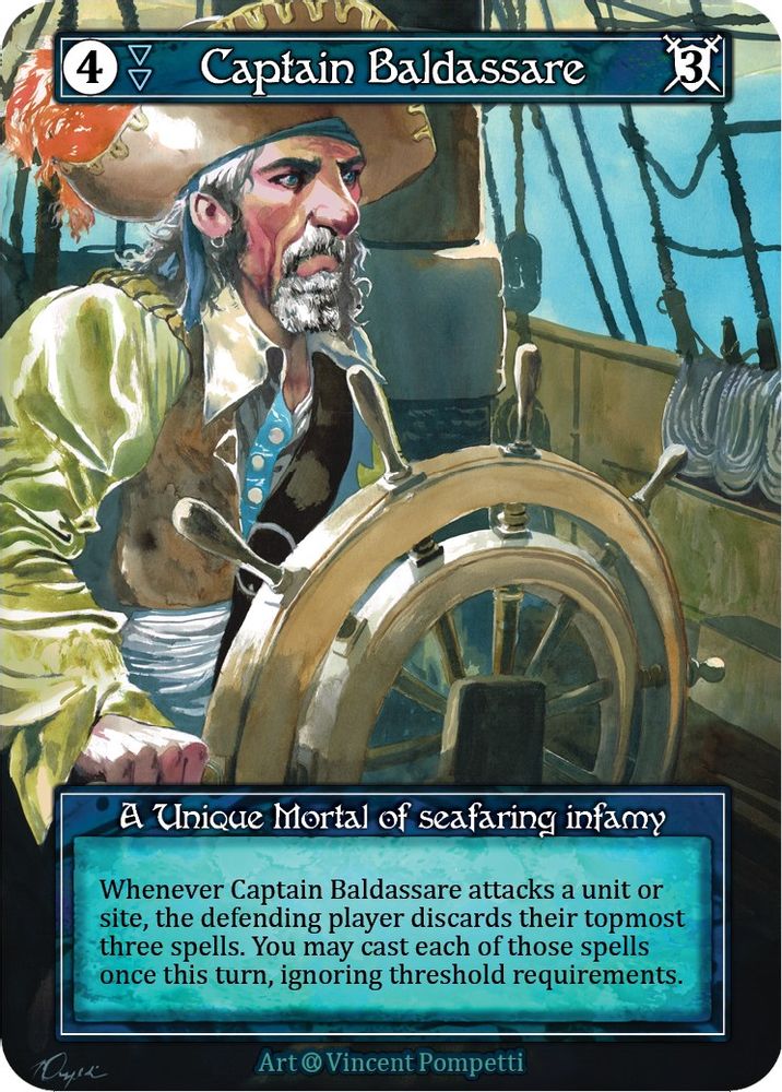 Captain Baldassare (Foil), Foil, front