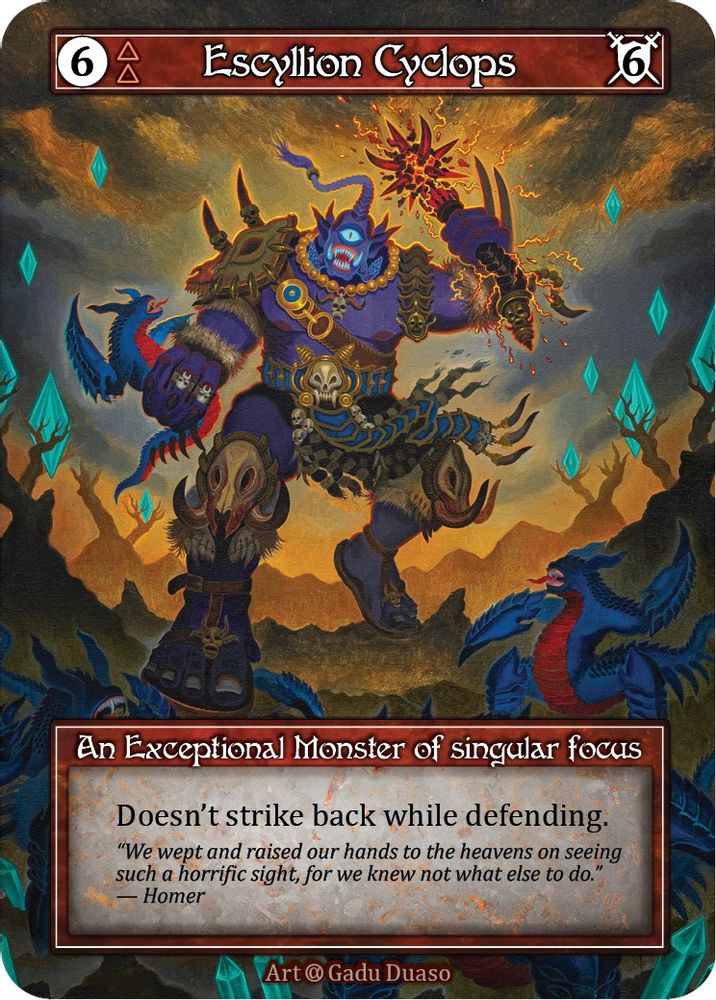 Escyllion Cyclops (Foil), Foil, front