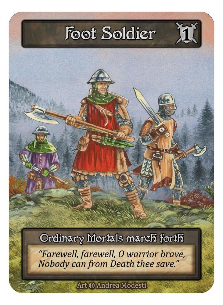 Foot Soldier (3) (Box Topper), Standard, front