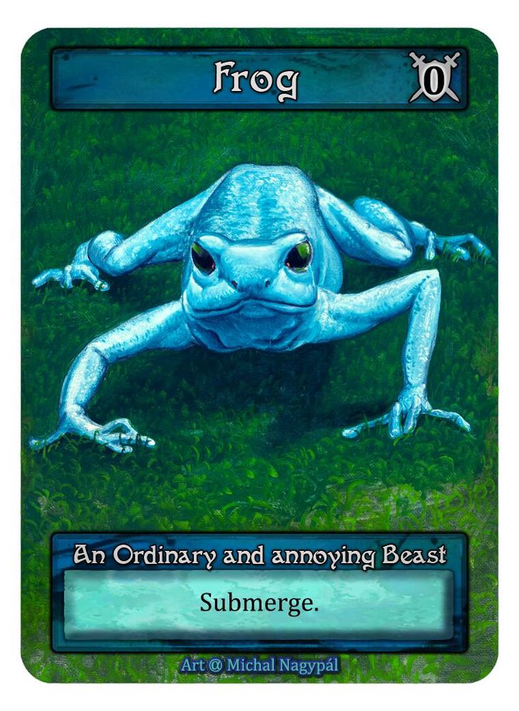 Frog (Blue) (Box Topper), Standard, front