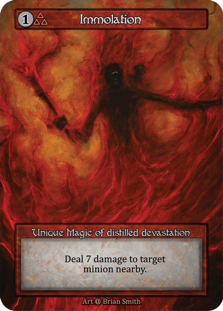 Immolation, Standard, front