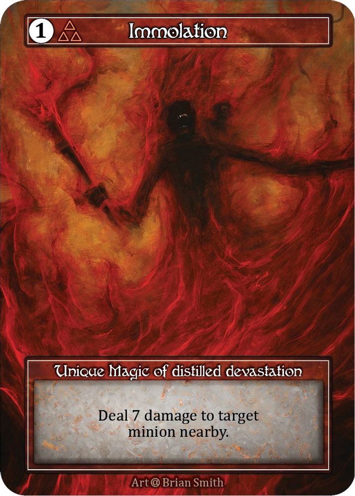 Immolation (Foil), Standard, front