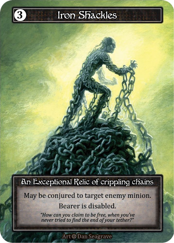 Iron Shackles (Foil), Foil, front