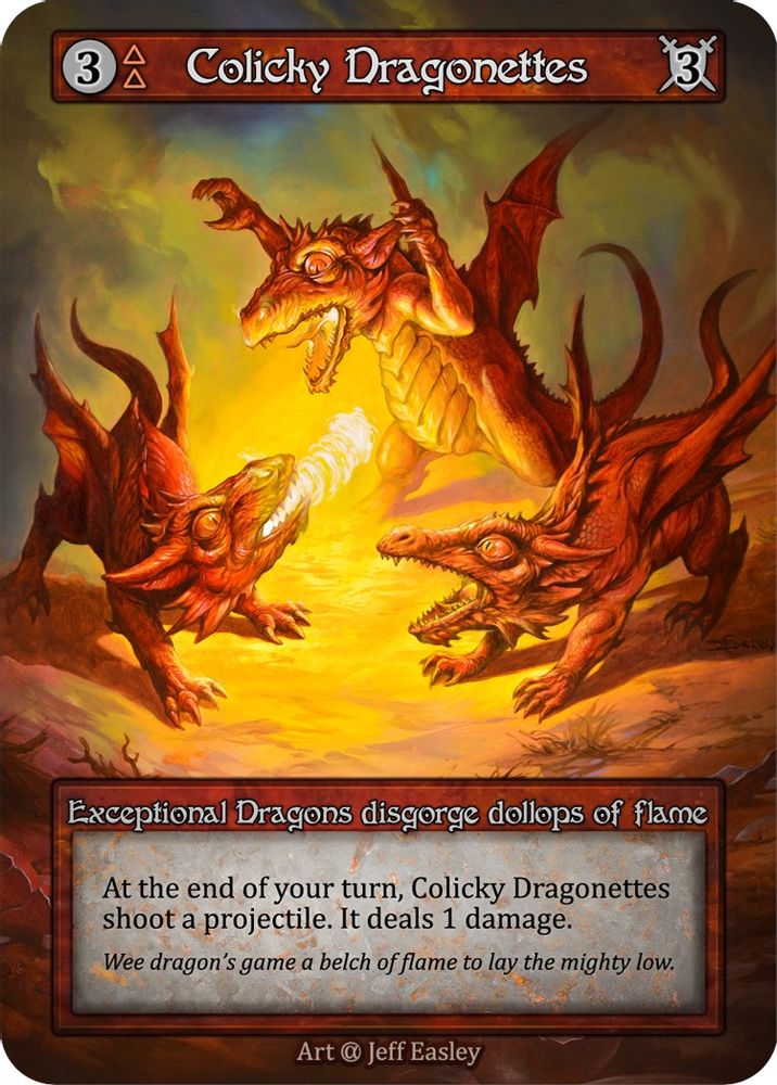 Colicky Dragonettes, Standard, front