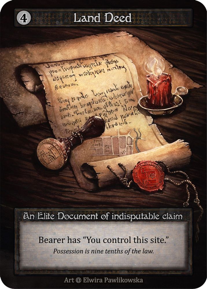 Land Deed, Standard, front