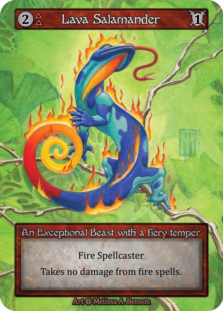 Lava Salamander, Standard, front