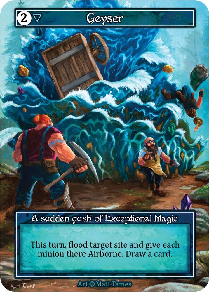 Geyser (Foil), Foil, front