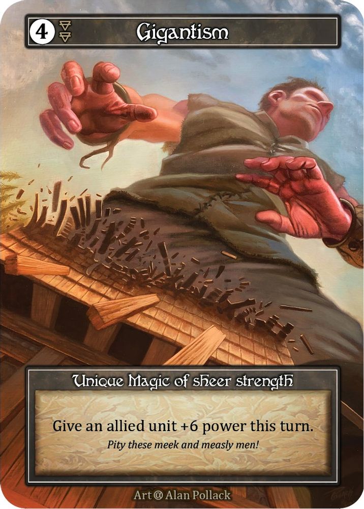 Gigantism (Foil), Foil, front
