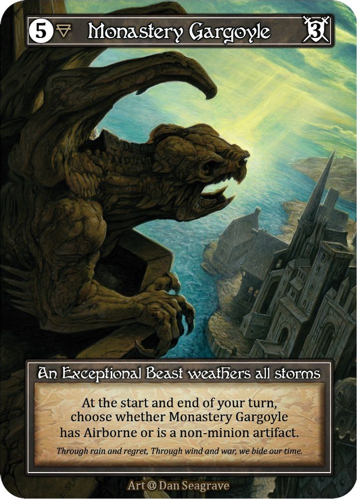 Monastery Gargoyle (Foil), Foil, front
