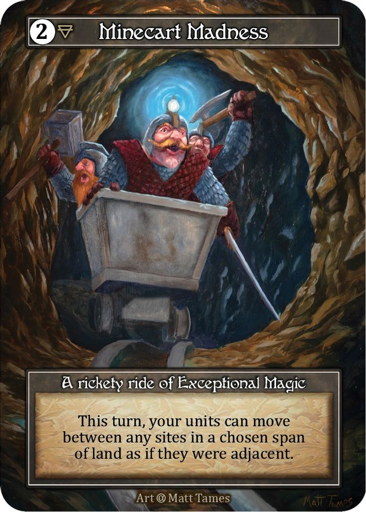 Minecart Madness (Foil), Foil, front