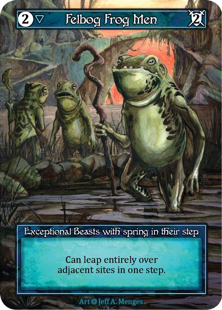 Felbog Frog Men (Foil), Foil, front