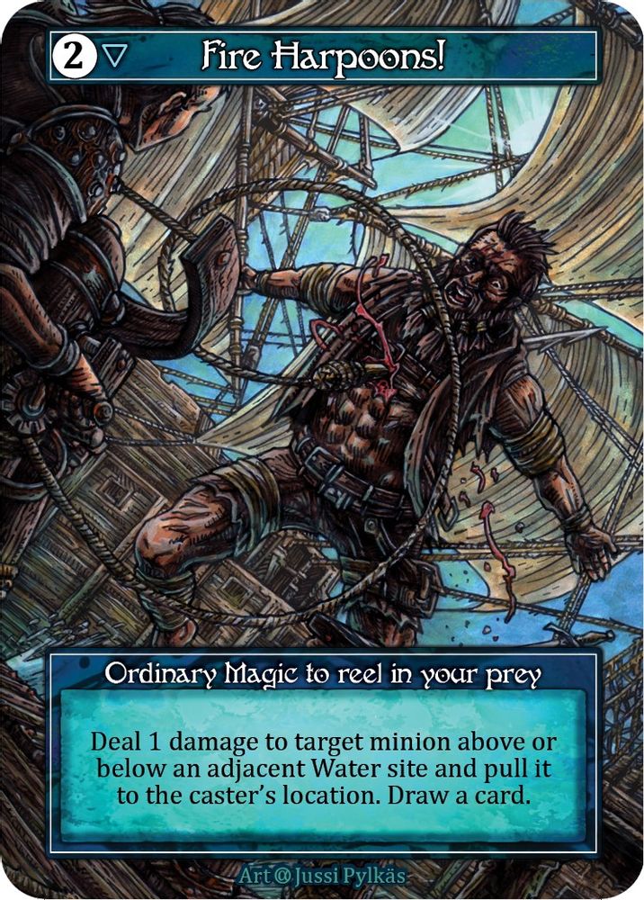 Fire Harpoons! (Foil), Foil, front